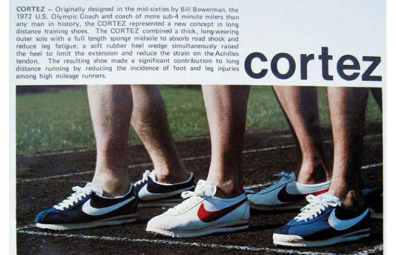 1972 - кросівки Nike Cortez на Олімпійських іграх в Мюнхені