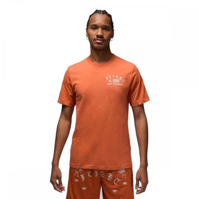 Чоловіча футболка Jordan Brand x Umar Rashid Artist Series Tee Orange (DX9559-812) - оригінал в Україні