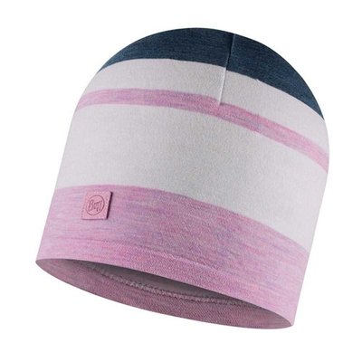Зимова шапка Buff® Merino Move Beanie Pansy U Pink White (130221.601.10.00) - оригінал в Україні