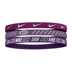 Пов'язка на голову для бігу Nike Metallic Headbands 3.0 Purple (N.100.4527.616) - оригінал в Україні