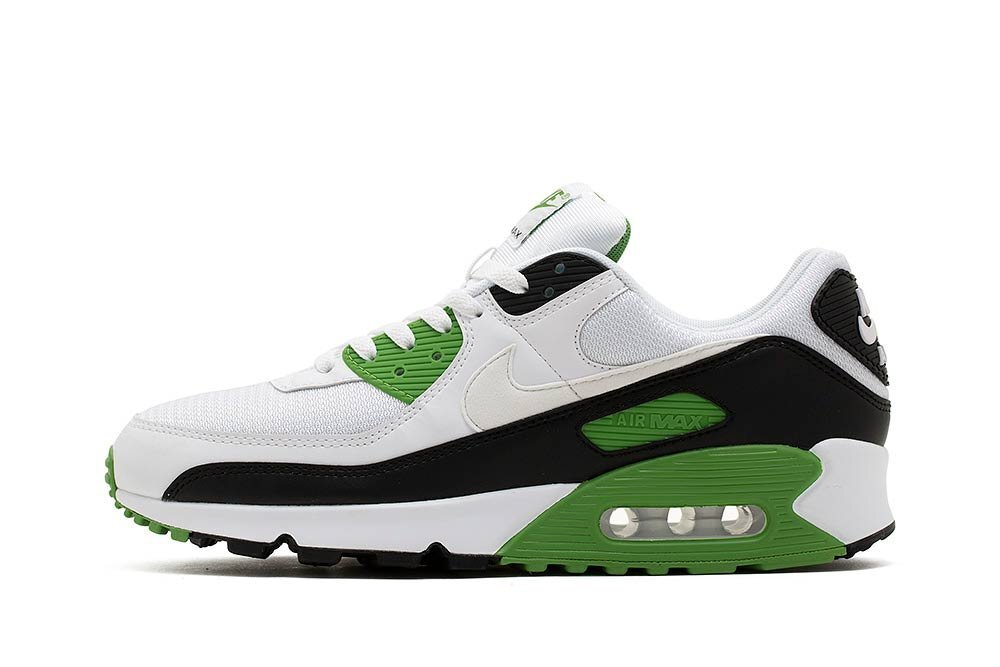 white and green air max 90