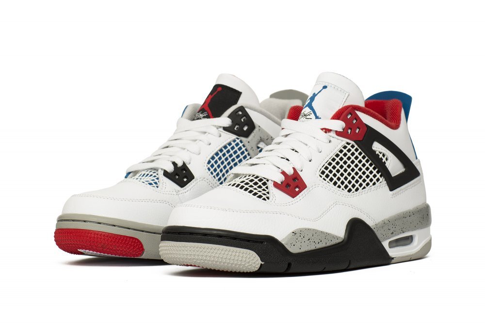 jordan 4 retro white red blue