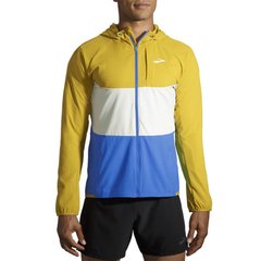 Куртка для бігу Brooks Canopy Jacket Yellow Blue (211385374) - оригінал в Україні