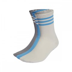 Шкарпетки adidas Blue Version Mid-Cut Crew Socks 3 Pairs Pearl Grey Pulse Blue (HL9422) - оригінал в Україні