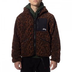Жіноча куртка Stussy Snake Sherpa Jacquard Jacket Brown (118504-1001) - оригінал в Україні