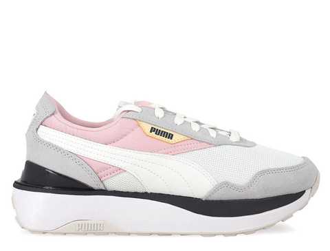 puma cruise rider white and pink