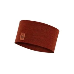 Пов'язка Buff Merino Wide Headband Solid Sienna U Maroon (129441.411.10.00) - оригінал в Україні