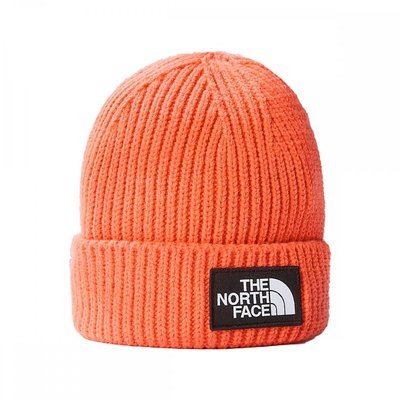 Зимняя шапка The North Face Box Logo Cuffed Beanie Retro Orange (NF0A3FJXLV3) - оригинал в Украине