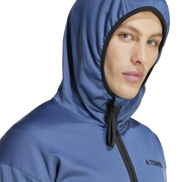 Чоловіча толстовка Adidas Terrex Tech Flooce Hooded Hiking Blue (HT2008) - оригінал в Україні