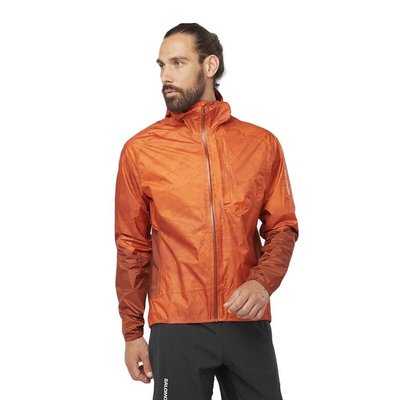 Куртка для бега Salomon Bonatti Waterproof Jacket Orange (LC2043900) - оригинал в Украине