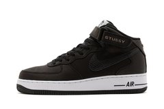 Кросівки Nike by Stüssy Air Force 1 Mid SP Black (DJ7840-001) - оригінал в Україні