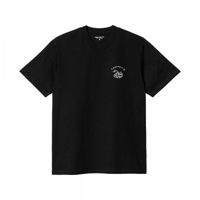 Жіноча футболка Carhartt WIP S/S New Frontier T-Shirt Black (I031699-89XX) - оригінал в Україні