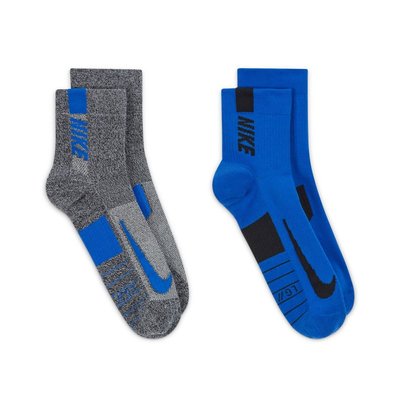 Носки Nike Multiplier Ankle Socks (2 Pairs) U Blue Grey (SX7556-937) - оригинал в Украине