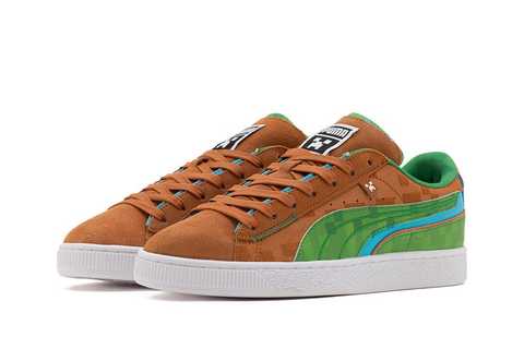 green and brown pumas