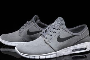 Кроссовки Nike SB Janoski Max Suede [Cool Grey/White Black] - блог Styles.ua