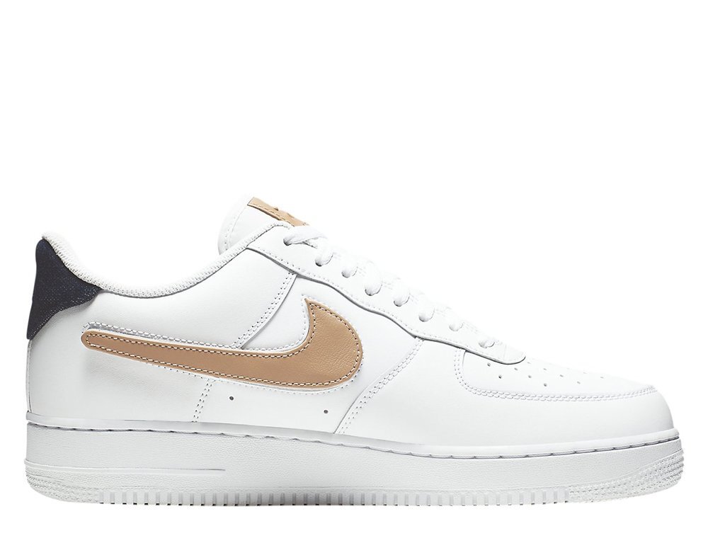 white and gold air force 1