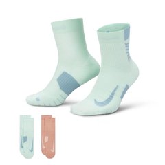 Шкарпетки Nike Multiplier Ankle Socks (2 Pairs) U Pink Blue (SX7556-931) - оригінал в Україні