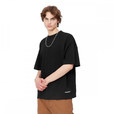 Чоловіча футболка Carhartt WIP S/S Link Script T-Shirt Black (I031373-0D2XX) - оригінал в Україні