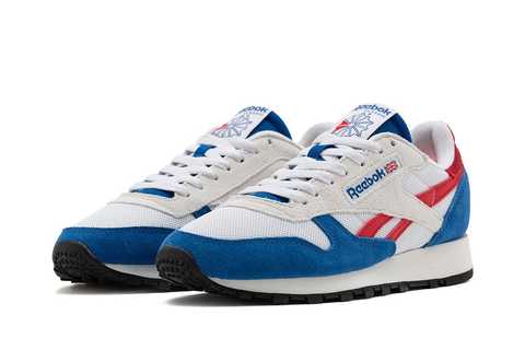 reebok classic leather red and blue