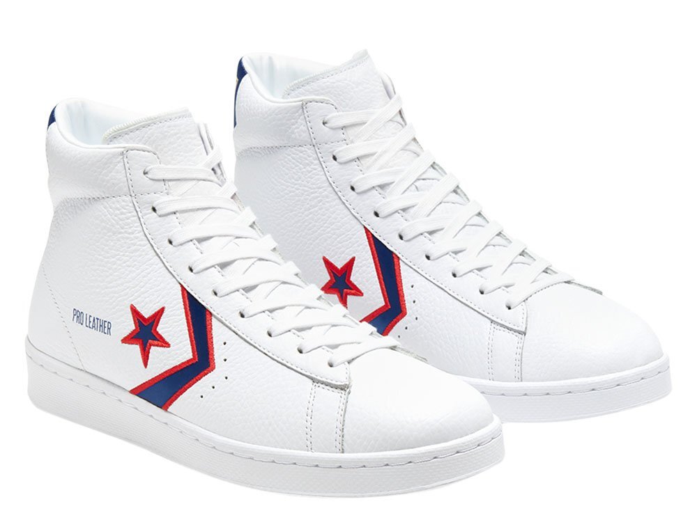 white blue red converse