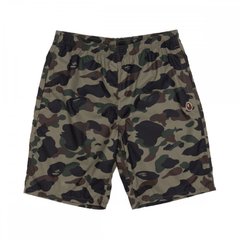 Мужские шорты Bape 1st Camo Beach Shorts Green (001SPE301005X-GRN) - оригинал в Украине