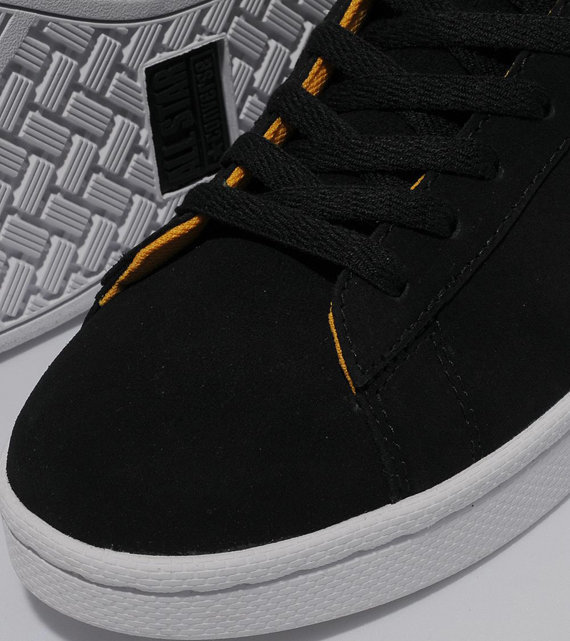 Кроссовки Converse Pro Leather Low [Black White Yellow].