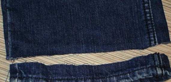 Как правильно укоротить длину джинсов?