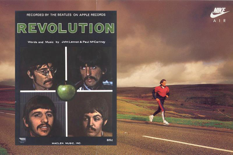 З рекламою кросівок Nike Air Max пов'язаний дебют пісні Revolution від тоді ще маловідомої групи The Beatles