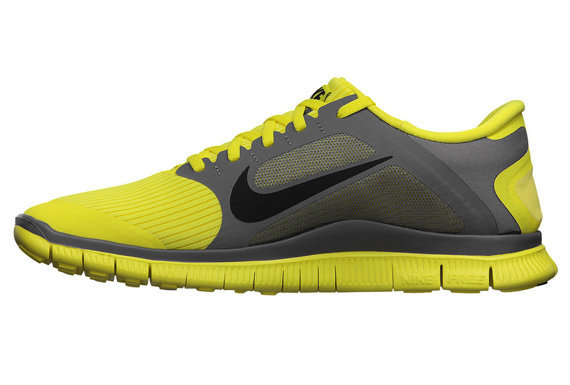 Кроссовки Nike Free 4.0 [Sonic Yellow Black Cool Grey]. 