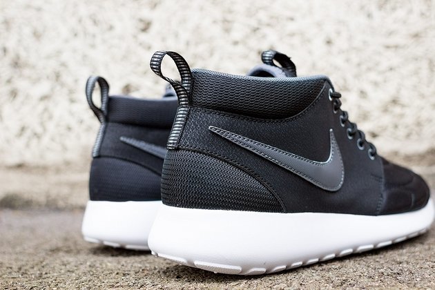 Krossovki Nike Roshe Run Mid Black Dark Grey Silver White Blog Styles Ua