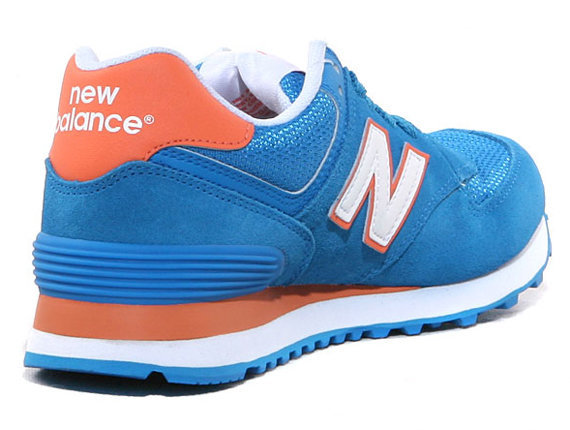 Кроссовки New Balance 574 [Blue Orange]. 