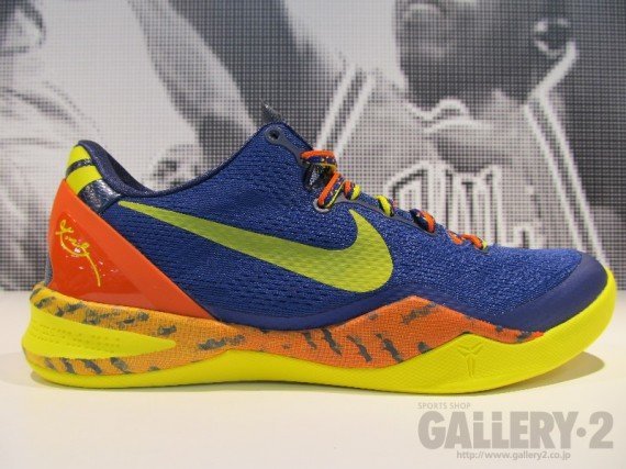 Кроссовки Nike Kobe 8 [Blue Orange Yellow].
