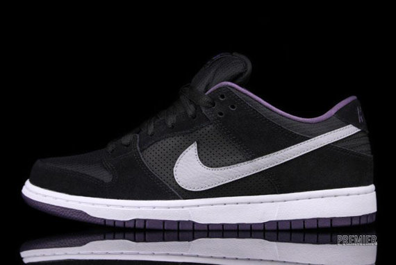 nike sb dunk low pro black wolf grey