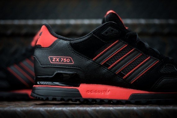 Adidas zx sale 750 black red