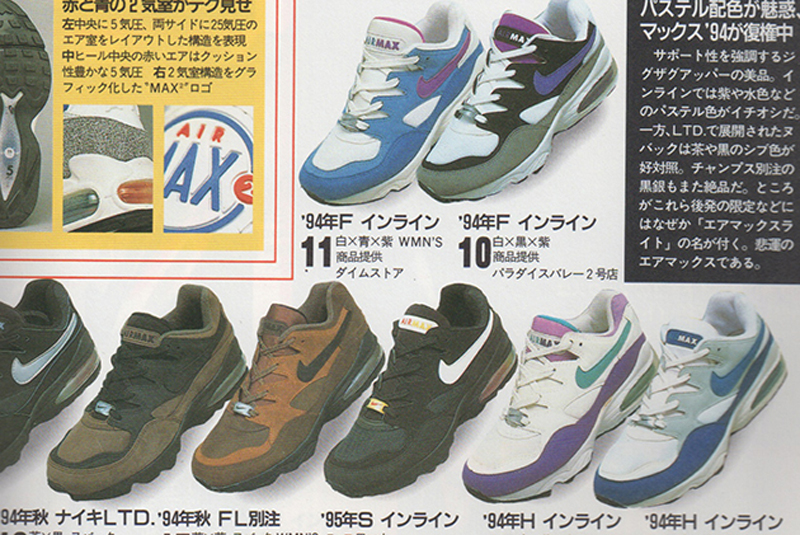 Где находится кроссовки. Nike Air Max 1992. История кроссовок. Кроссовки история создания. Nike Air Max 94 годов.