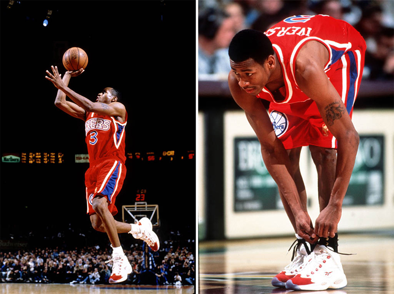 У 1996 році завдяки американському професійному баскетболістові Аллену Айверсону і його творінню - Question Mid, бренд Reebok домігся рекордних продажів кросівок